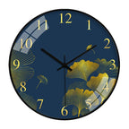 10-Inch Decorative Clock with Silent Quartz Movement and Floral Design