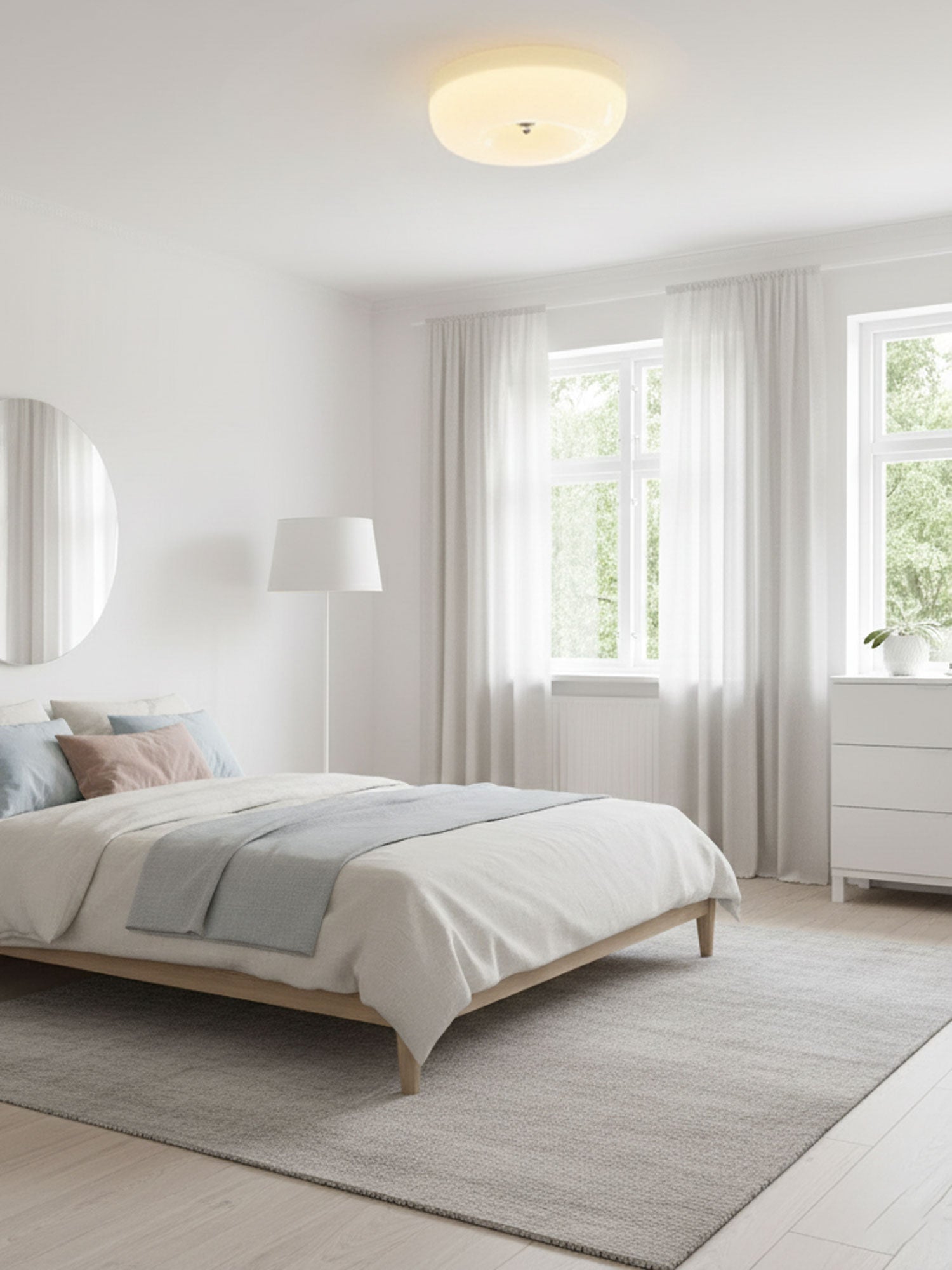 Sleek Modern Flush Mount Lighting Fixture