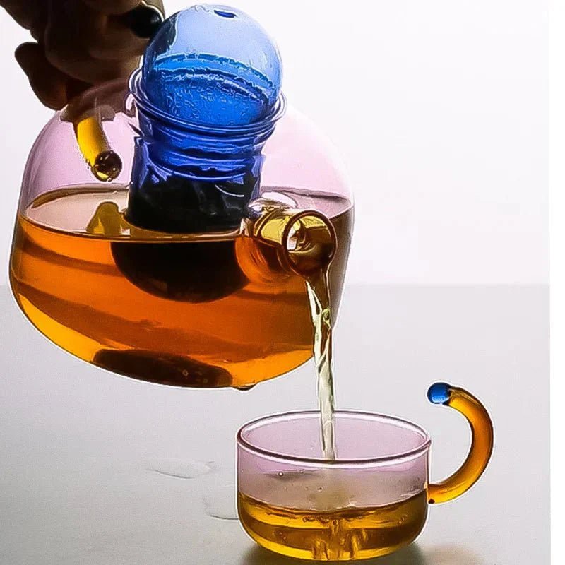 Stylish Borosilicate Glass Teapot Set