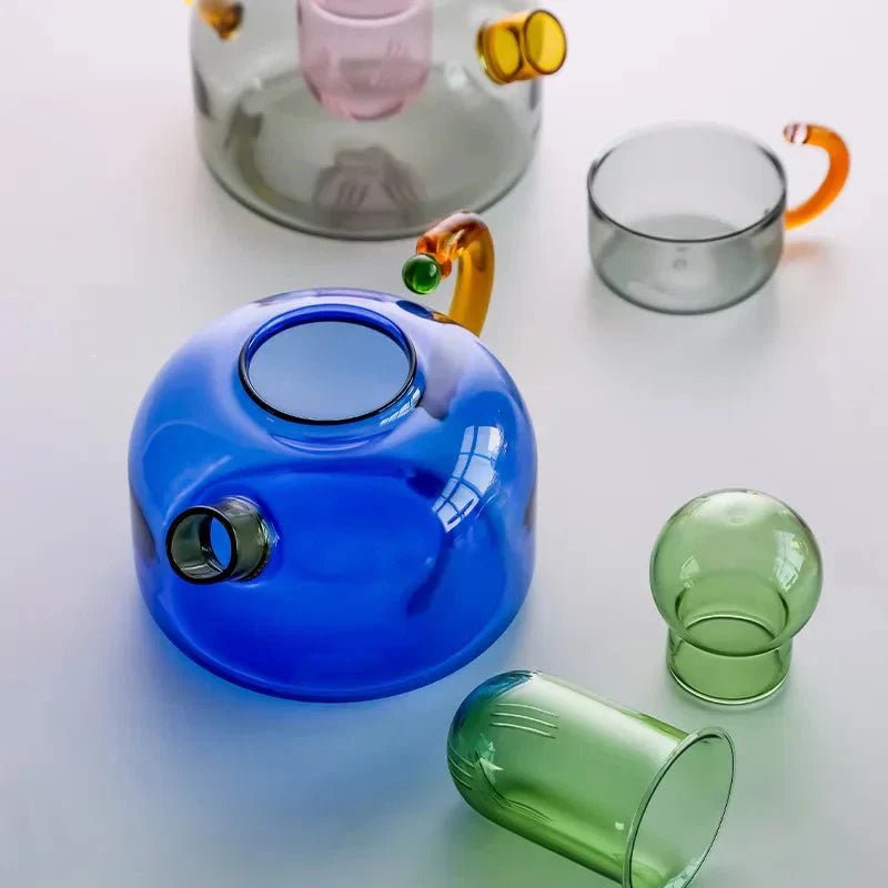 Stylish Borosilicate Glass Teapot Set