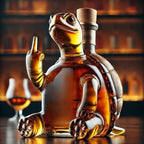 Artistic Turtle-Shaped Glass Wine Carafe