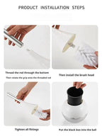 Chic Gold Toilet Cleaning Set for a Luxurious Touch