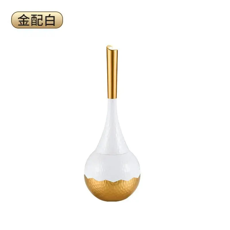 Chic Gold Toilet Cleaning Set for a Luxurious Touch