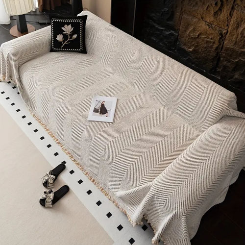 Chic Herringbone Sofa Protector