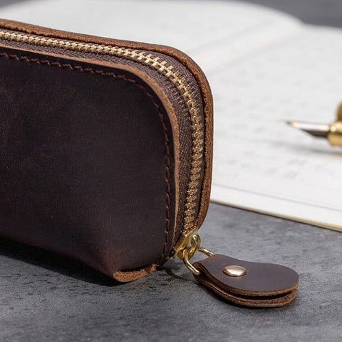 Chic Leather Organizer Pouch for Everyday Essentials