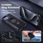 Luxurious Leather iPhone Case with Versatile Magnetic Stand