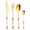 Sophisticated Marble-Inspired Cutlery Collection