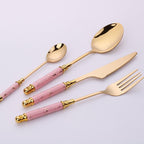 Sophisticated Marble-Inspired Cutlery Collection