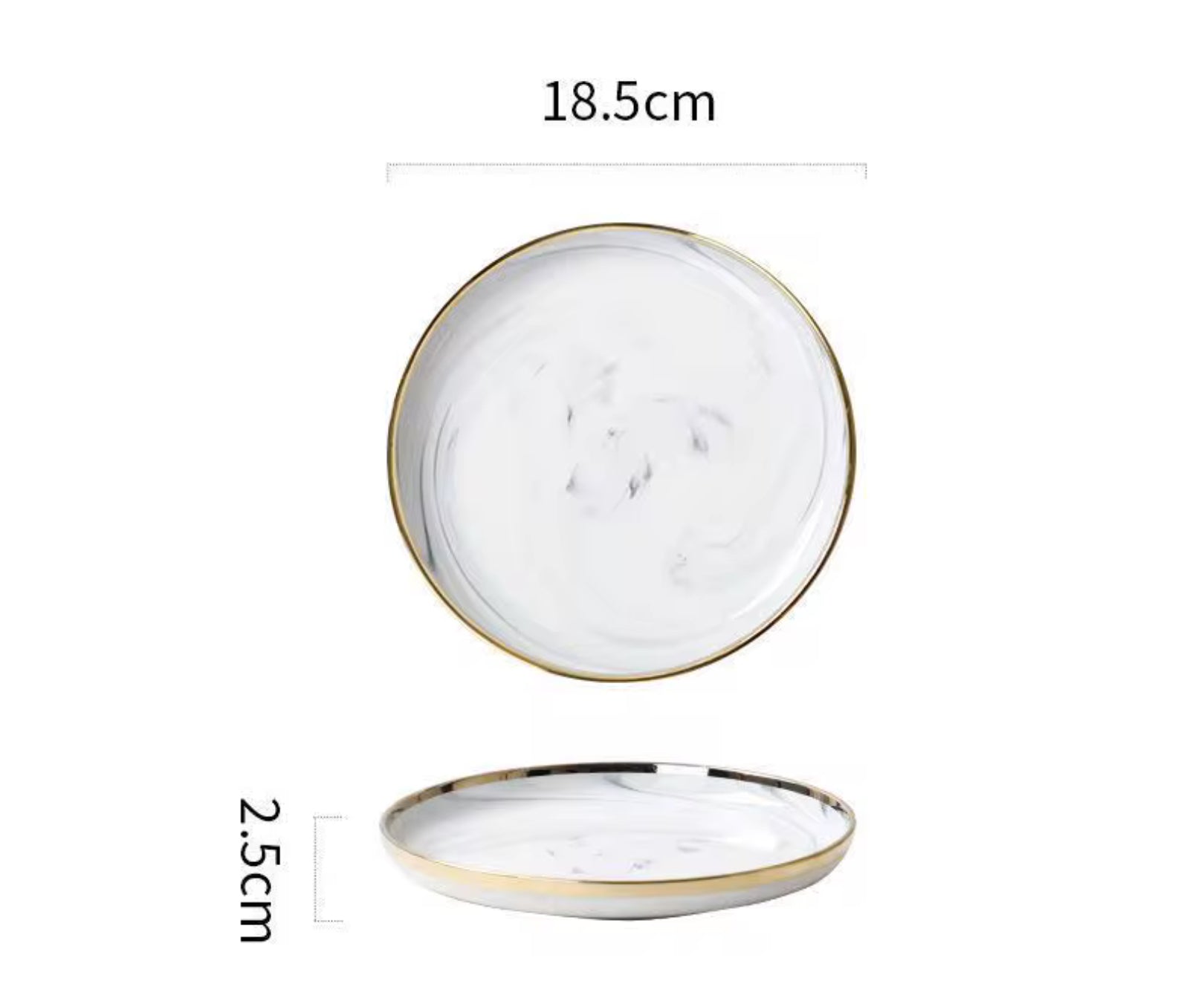 Sophisticated Marble-Style Dining Set