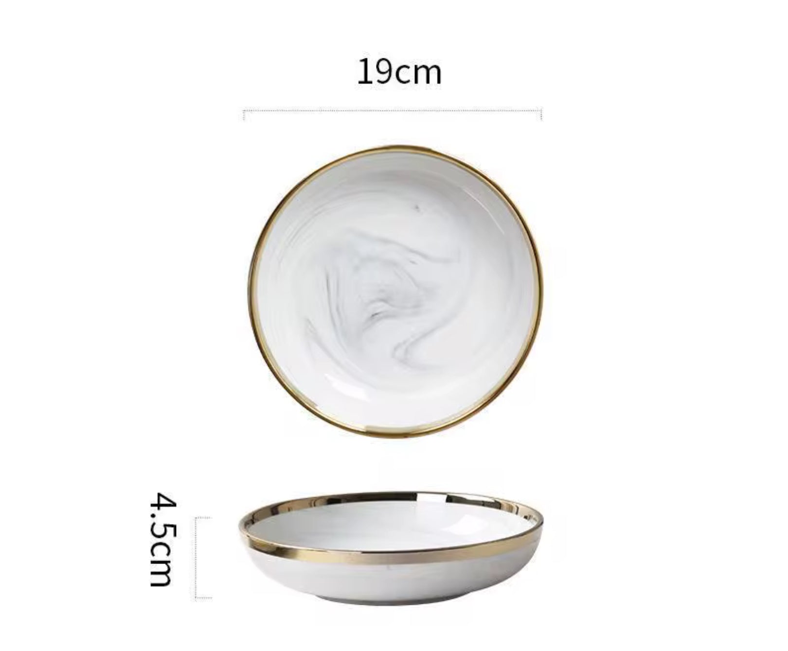Sophisticated Marble-Style Dining Set