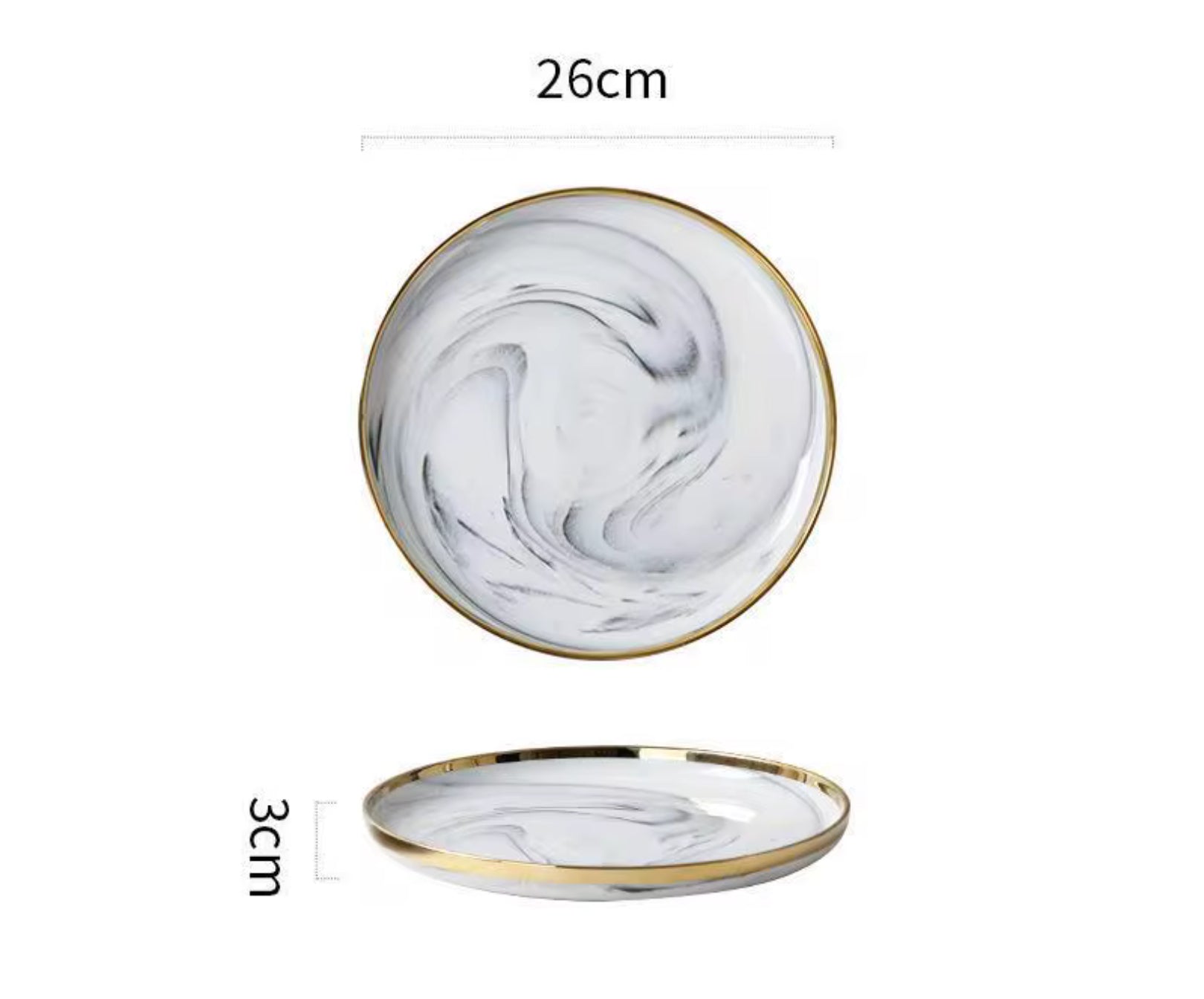 Sophisticated Marble-Style Dining Set