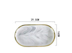 Sophisticated Marble-Style Dining Set