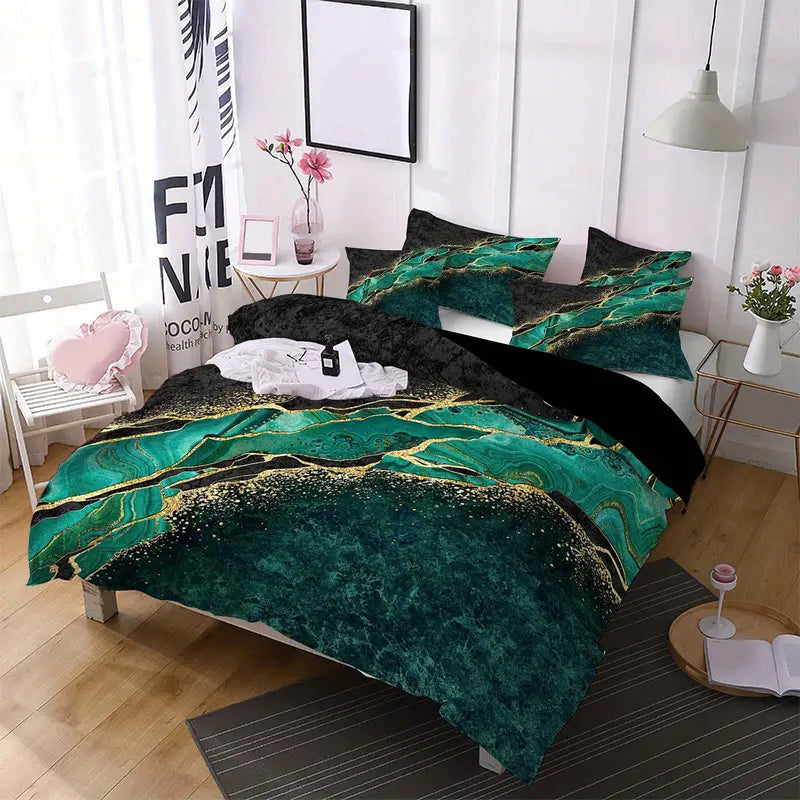 Luxurious Marble-Inspired Duvet Cover Collection