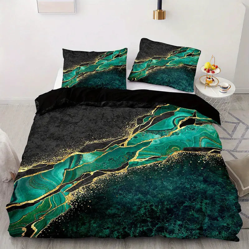 Luxurious Marble-Inspired Duvet Cover Collection