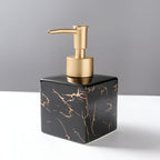 Chic Marble-Inspired Soap Dispenser for Home Elegance