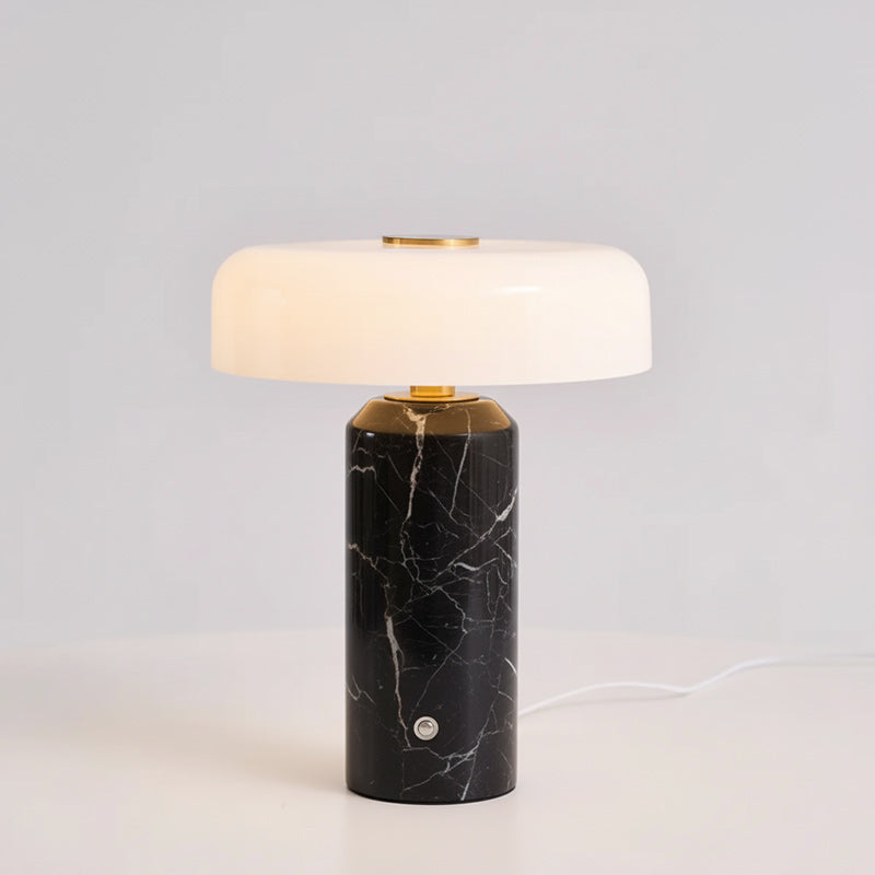 Portable Cordless Table Lamp – Elegant Marble Design with Built-in Battery for Living Room or Bedside