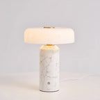 Portable Cordless Table Lamp – Elegant Marble Design with Built-in Battery for Living Room or Bedside