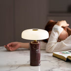Portable Cordless Table Lamp – Elegant Marble Design with Built-in Battery for Living Room or Bedside