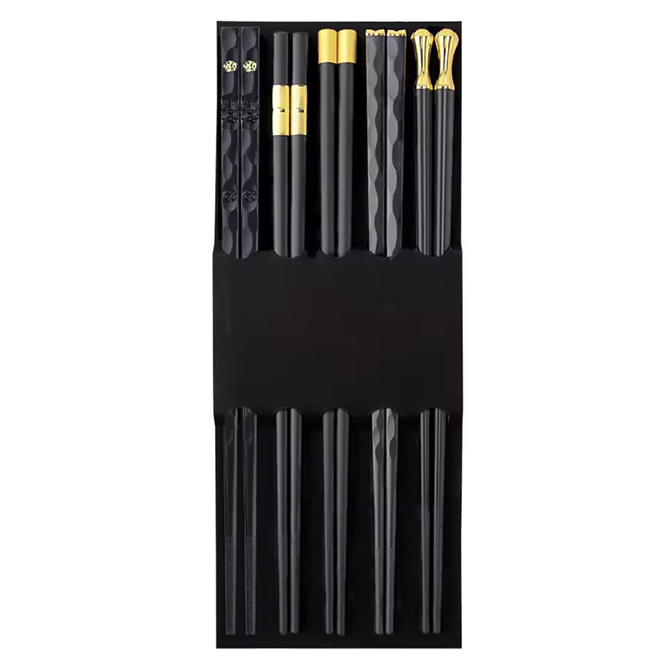 Chic Stainless Steel Chopstick Collection