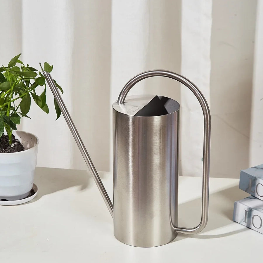 Chic Stainless Steel Indoor Plant Watering Can
