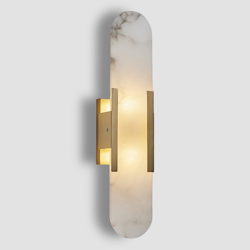 Soft LED Ambient Light Oval Marble Wall Fixture