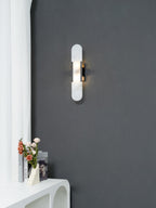 Soft LED Ambient Light Oval Marble Wall Fixture