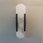 Soft LED Ambient Light Oval Marble Wall Fixture