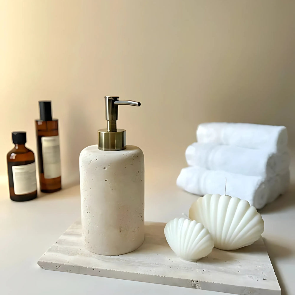Chic Marble Effect Liquid Soap Dispenser