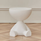 Contemporary Round Accent Stool for Coffee Table Use