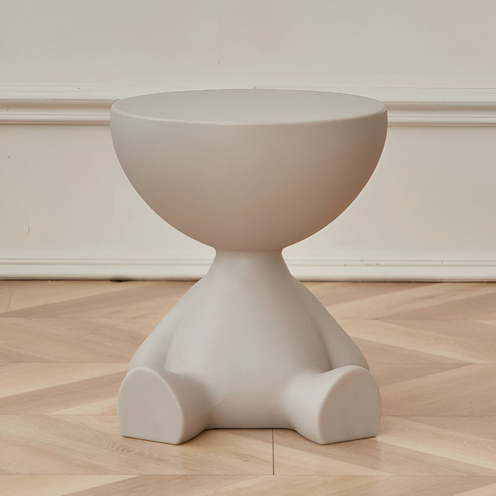 Contemporary Round Accent Stool for Coffee Table Use