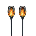 Solar-Powered Flame Effect Garden Lantern