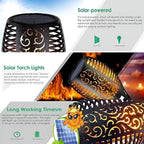 Solar-Powered Flame Effect Garden Lantern