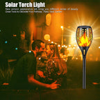 Solar-Powered Flame Effect Garden Lantern