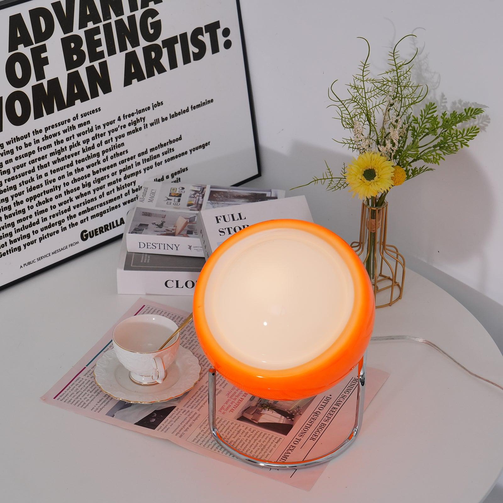 USB Bedside Lamp with Frosted Glass – Stylish Table Light for Cozy Atmosphere