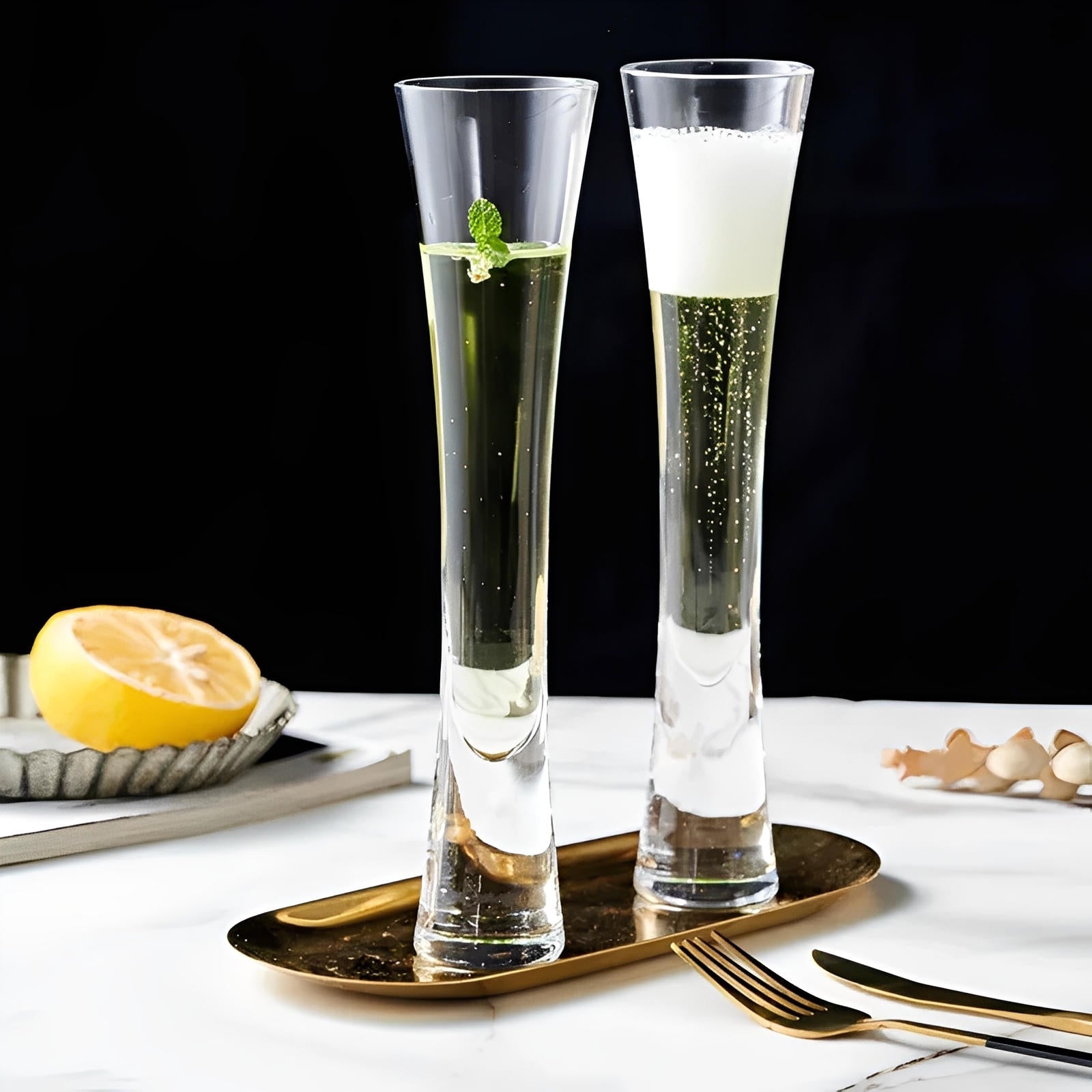 Stylish Slim Glassware Set for Sophisticated Sipping