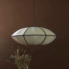 Cozy Ambient Silk Hanging Lamp – Elegant UFO Pendant Light