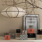 Cozy Ambient Silk Hanging Lamp – Elegant UFO Pendant Light
