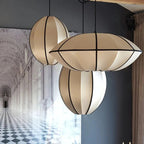 Cozy Ambient Silk Hanging Lamp – Elegant UFO Pendant Light