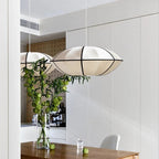 Cozy Ambient Silk Hanging Lamp – Elegant UFO Pendant Light