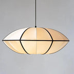 Cozy Ambient Silk Hanging Lamp – Elegant UFO Pendant Light