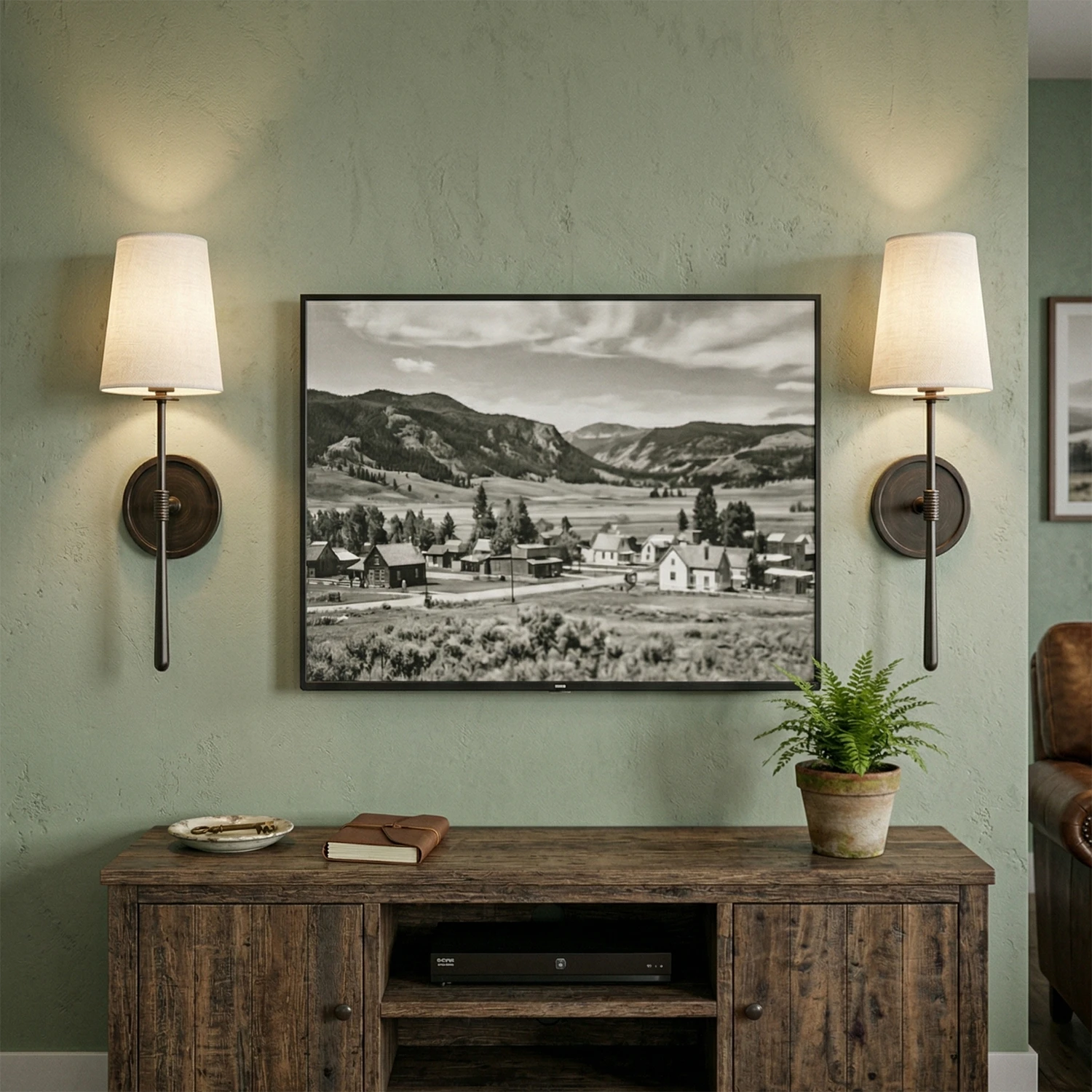 Textured Linen Shade Wall Sconce – Dimmable Aged Brass & Oil Rubbed Bronze