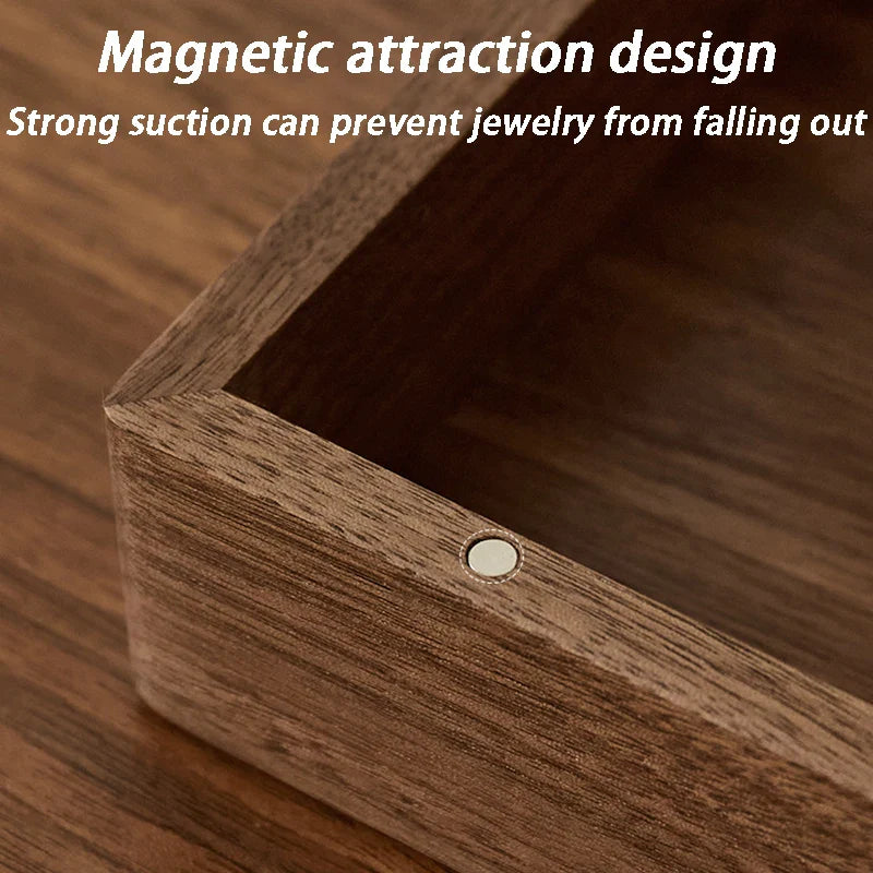 Stylish Walnut Jewelry Organizer