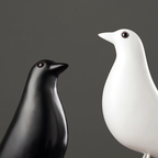 Charming Nordic Wooden Bird Figurine