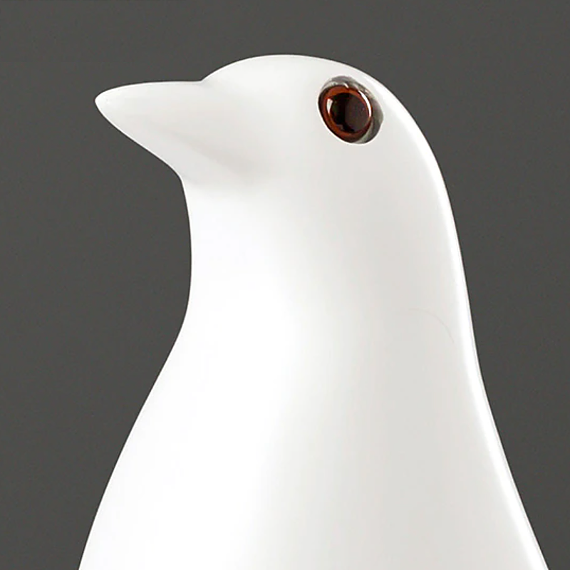 Charming Nordic Wooden Bird Figurine