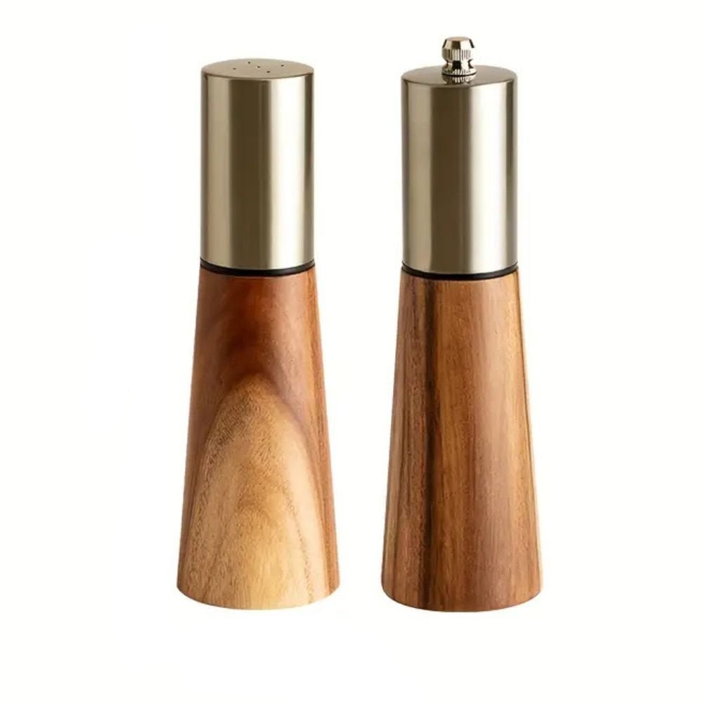 Stylish Wooden Salt and Pepper Set