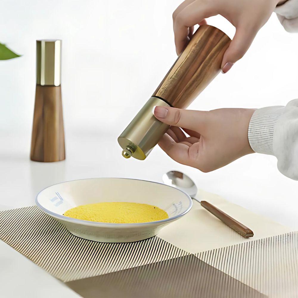 Stylish Wooden Salt and Pepper Set