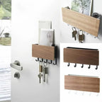 Chic Wooden Organizer Shelf for Home and Office