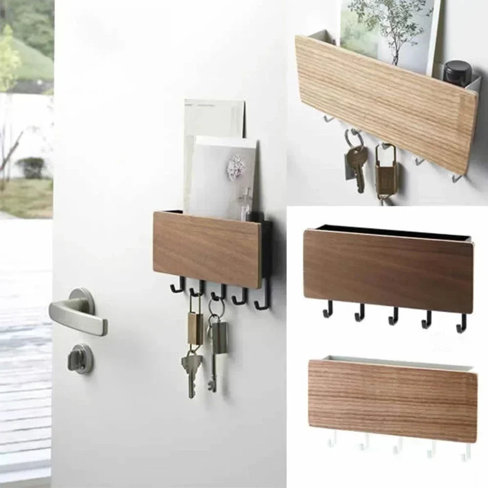 Chic Wooden Organizer Shelf for Home and Office