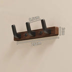 Chic Wooden Coat Rack with Sleek Metal Hooks