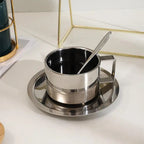 Modern Stainless Steel Coffee Cup Set